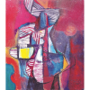 BURLE MARX, Roberto (1909 - 1994), Sem título, Óleo s/ tela, 78 x 68 cm, datado 1985, ass. inf. direito.