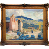 JOSÉ ROIG (Valência, Espanha 1898- Santa Fé, Argentina 1968)<br /> CAPILLA LAS PALMAS - CÓRDOBA - OST - 78X91cm.<br />Nasceu em Valência, Espanha, em 17 de fevereiro de 1898. Estudou na Academia San Carlos, com professores como José Renau, José Garnelo e Alda. Ele participou da oficina do grande Joaquín Sorolla, que influenciou sua pintura luminosa e serena com um espírito impressionista. Paisagista por excelência, suas obras propõem uma viagem para o nosso país e para a sua Espanha natal. Em 1929, ele chegou ao nosso país e adotou-o como seu. Em 1938 ele fez sua primeira exposição individual na Argentina. Ele também participou em numerosas ocasiões em salões e concursos provinciais e municipais. <br />Morreu em 29 de setembro de 1968, em Firmat, na província de Santa Fé, onde havia se estabelecido nos últimos anos de sua vida.<br />FONTE: https://www.zurbaran.com.ar/jose-roig/