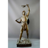 <p>Emile Louis PICAULT (1833-1915) BRONZE maciço Título: VIRTUTES CIVICA et labore, 1907. 81X36X22 CM. peso:..... Reproduzida fotograficamente na Enciclopédia ABAGE, 3478, tomo 4. BIOGRAFIA: Émile Louis Picault - 1833 - 1915 Foi um escultor francês conhecido por suas obras retratando temas alegóricos, patrióticos, heróicos e mitológicos. Picault foi um artista muito prolífico, produzindo esculturas em abundância - mais de 500 modelos no total - durante sua longa carreira de escultor. Começou expondo no Salão de 1863. De 1867 em diante expos as obras, no salão de Belas Artes de Pais: Le Supplice de Tantale (1867) Persée délivrant Andromède (1880) Le Génie du progrès et Nicolas Flamel (1885) Le Cid (1886) La Naissance de Pégase (1888) La Force Domtée Le Génie des sciences (1894) Le Génie des Arts (1895) Le Livre (1896) Le Drapeau ad unum (1898) Vox progressi (1903) Belléphoron (1906) Recebeu medalha de ouro em 1888 com as esculturas: Joseph expliquant les songes du Pharaon e L'Agriculture. Em outros anos foi laureado com: Andromède (1892) Prométhée dérobant le feu du ciel (1894) La Vaillance (1896) Vertus civiques (1897) Le Minerai (1902) La Forge (1905) Science et Industrie (1909) Propter gloriam (1914) O trabalho de Picault pode ser visto em museus nas seguintes cidades: Chambéry ( Le Semeur d'idées , 45 cm) Clermont-Ferrand ( Hébé , 93 cm) Maubeuge ( Le devoir, Honor patria , 45 cm) Troyes ( La famille, joies et peines )</p>