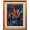 CARLOS BRACHER (Juiz de Fora, MG 1940) <br />Vaso com flores – OST - 73 x 54 – 1987 - ACID