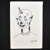 SYLVIO PINTO (1918-1997)<br />Palhaço desdentado.<br />MED: 16 X 11