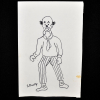 SYLVIO PINTO (1918-1997)<br />Palhaço Carequinha.<br />MEd: 15 X 10