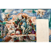 PORTINARI, Candido (Brodowski, SP 1903 — Rio de Janeiro, 1962)<br />31X46 cm./ 55x70 cm.<br />óleo sobre tela.<br />DIVINA PASTORA, 1944<br />Reproduzido no catálogo raisonné do Projeto Portinari<br />2188-FCO1014, volume 3, página 50.<br />(...) Portinari dá início aos estudos de um mural para a casa dos barões de Saavedra − projetada pelo arquiteto Lucio Costa − em Correias, perto de Petrópolis (RJ). O tema escolhido é a Divina Pastora. Em outubro recebe em Brodowski carta da baronesa, dona Carmen Saavedra: Estou desde ontem num entusiasmo enorme com o maravilhoso desenho [...]. Confesso que ultrapassou de muito toda a beleza com que já contava. Estou agora ansiosa por ver começada essa nossa obra.[...] desde ontem ando à procura de Lucio Costa para lhe mostrar o estudo do mural − ele vai ficar louco!