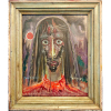 GUIGNARD, Alberto da Veiga Guignard (Nova Friburgo, RJ 1896 - Belo Horizonte, MG, 1962). <br />Cristo<br />Medidas: 46 x 38 cm, na moldura 50 x 59cm.<br />Com dedicatoria à Portinari, 1960. Assinado frente e verso.<br />Adquirido na Galeria Pinakotheke, com o Sr. Max Perlingeiro.