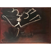 <p>IBERÊ CAMARGO<br />Semeadores, Rio de Janeiro 1964 - <br />Guache sobre cartão.<br />Ano da icônica exposição da Galeria Bonino - RJ. (vide fotos) <br />Medidas: 100 x 70 cm.<br /><br />(...) O homem pintor era também aquele que se interessava e se dedicava à formação de jovens artistas. Iberê contava a PARÁBOLA DO SEMEADOR, presente na Bíblia, para referir-se às atividades que desenvolveu como formador, principalmente como professor, mas, também, como autor de livro didático, instrutor de ateliê para presidiários e palestrante. Dizia ele que foi um SEMEADOR LOUCO, espalhando sementes sobre todos os tipos de terreno, sendo que haviam germinado as que caíram em solo fértil. Em 1955, ele escreveu apostilas para seus alunos sobre aspectos técnicos da gravura. As apostilas foram publicadas como livro vinte anos depois, e é válido até hoje por cobrir todas as maneiras da gravura em metal e pela generosidade de Iberê, ao disponibilizar aos iniciantes informações minuciosas, complementadas por imagens de todos os instrumentais empregados.<br />FONTE: http://iberecamargo.org.br/site/uploads/multimediaExposicao/ec1808201642aae767.pdf</p>