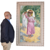 <p>OSCAR PEREIRA DA SILVA<br />Artista premiado com o maior pr&ecirc;mio da ENBA: Viagem ao estrangeiro.<br />Lavadeiras. <br />&Oacute;leo sobre tela. <br />Medidas: 130 x 71 cm. Na Moldura:153 x 94cm.<br />Reproduzido no Cat&aacute;logo de Agosto de 2008, de nossos correlatos em Casa leiloeira, privada e comercial, Bolsa de Arte do Rio de Janeiro. <br /><br />No per&iacute;odo do Imp&eacute;rio estudou entre 1882 e 1887, estudou na Academia Imperial das Belas Artes, no Rio de Janeiro e auxiliou seu professor, Zeferino da Costa, na decora&ccedil;&atilde;o da Igreja da Candel&aacute;ria.<br />Com 15 anos, em 1880, recebeu a pequena medalha de ouro em desenho da Academia Imperial de Belas Artes, <br />Aos 16 anos, recebeu medalha de ouro em pintura hist&oacute;rica e modelo vivo.<br />Em 1882, recebeu novamente medalha de ouro em pintura hist&oacute;rica. <br />Em 1887 ganha o Pr&ecirc;mio de Viajem da academia, seguindo, somente em 1890 para a Fran&ccedil;a.<br />Em 1896, transfere-se para S&atilde;o Paulo.<br />No inicio da Republica, S&atilde;o Paulo, continha elites ligadas a cafeicultura, que assumiam papel de destaque no can&aacute;rio pol&iacute;tico nacional em contrapartida a antiga monarquia o Rio de Janeiro.<br />Os intelectuais empenhavam-se na constru&ccedil;&atilde;o da imagem da hist&oacute;ria da cidade. Os pintores, produziram iconografias de pinturas hist&oacute;ricas, construindo uma narrativa que colocasse em destaque o estado como lideran&ccedil;a na Rep&uacute;blica.<br />Oscar Pereira da Silva, nesse g&ecirc;nero art&iacute;stico estabeleceu-se como pintor de hist&oacute;ria, mais importante do sistema acad&ecirc;mico. <br />Afonso Taunay, foi diretor do Museu Paulista, quando encomendou, de Oscar Pereira da Silva, para a comemora&ccedil;&atilde;o do Centen&aacute;rio da Independ&ecirc;ncia em 1922, duas grandes obras marcantes da hist&oacute;ria brasileira:<br /> &ldquo;Desembarque de Dom Pedro &Aacute;lvares Cabral em Porto Seguro em 1500&rdquo; e <br />&ldquo;A Corte de Lisboa&rdquo;<br />Em 1897, ganha medalha de ouro com Escrava Romana, hoje na Pinacoteca de SP<br />Em 1908, recebeu o grande pr&ecirc;mio da important&iacute;ssima exposi&ccedil;&atilde;o comemorativa da abertura dos portos do Brasil. <br />Em 1937, recebeu o pr&ecirc;mio m&aacute;ximo, o Grande Premio de Honra da na Exposi&ccedil;&atilde;o Nacional de Belas Artes.<br />Em 1897 participou da funda&ccedil;&atilde;o da Escola de Belas Artes em S&atilde;o Paulo, onde viria a lecionar. Tamb&eacute;m foi professor do Liceu de Artes e Of&iacute;cios, <br />Em 1933, recebeu grande medalha de ouro no Sal&atilde;o Paulista de Belas Artes. <br /><br />OBRAS P&Uacute;BLICAS EM S&Atilde;O PAULO: <br />Teatro Municipal de S&atilde;o Paulo,<br />Igreja de Santa Ifig&ecirc;nia, <br />Igreja da Consola&ccedil;&atilde;o,<br />Igreja do Ros&aacute;rio, <br />Igreja Nossa Senhora da Concei&ccedil;&atilde;o,<br />Igreja Santa Cec&iacute;lia.</p>