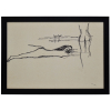 <p>OSCAR NIEMEYER (1907-2012) Desenho, caneta pilot sobre papel vegetal. Medidas: 50 X 70 cm. NU FEMININO Coleção Carlos Eduardo Niemeyer, com Certificado</p>