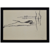 <p>OSCAR NIEMEYER (1907-2012) Desenho, caneta pilot sobre papel vegetal. Medidas: 50 X 70 cm. NU FEMININO Coleção Carlos Eduardo Niemeyer, com Certificado</p>