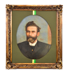 Eduardo GADAULT - 1889 - Lei da Abolição da Escravatura<br />Henrique Pereira de Lucena, maçom, Deputado Geral e Presidente da Câmara que fez transitar rapidamente o projeto que decretava a Abolição da Escravatura e recebendo como reconhecimento pela Princesa Isabel, o título de Barão de Lucena.<br />Med. 64 X 55 CM - 90 X 78 CM<br />Óleo sobre tela.<br />Barão de Lucena (1835-1913) político, magistrado e nobre brasileiro. <br /><br />Acompanha Documento Histórico com assinatura do Barão de Lucena, 1873 - Henrique Pereira de Lucena - Presidente da Província de Pernambuco do Império do Brasil.<br /><br />DO RETRATADO: Foi Deputado Geral e Presidente da Câmara até 1889 e foi ele quem fez transitar rapidamente o projeto que decretava a Abolição da Escravatura e recebendo como reconhecimento pela Princesa Isabel, o título de Barão de Lucena.<br /><br />Nasceu na antiga comarca de Limoeiro, hoje Bom Jardim, Pernambuco, em 27 de maio de 1835. Estudou humanidades no Colégio Pedro II, do Rio de Janeiro. Em 1858, formou-se em Ciências Jurídicas e Sociais na Faculdade de Direito do Recife.<br /><br />Exerceu a magistratura chegando a desembargador. <br />No Império, foi Presidente das províncias do Rio Grande do Norte, Pernambuco, Bahia e Rio Grande do Sul.<br /><br />Implantou o sistema de telégrafos submarinos ligando o Recife a diversos pontos do país, e também à Europa. <br /><br />DO PINTOR:<br />Formado pela Academia Imperial de Belas Artes, Eduardo Gadault, estudou também em Recife com o pintor português Barradas, autor da maioria dos retratos do Gabinete Português de Leitura, e em Paris, por quatro anos, na oficina de Léon Coignet sendo artista oficialmente designado para produzir releituras no Museu do Louvre.<br /><br />Patriota, em sua estadia na França recusou-se a ganhar um prêmio viagem a Itália, oferecido pelo governo Francês, por precisar nacionalizar-se, motivo de sua recusa.<br /><br />Foi condecorado pessoalmente por D. Pedro II por ser o autor da obra “Morte de São Bruno” da Capela Imperial no Rio de Janeiro.<br /><br />Dentre os seus trabalhos mais expressivos, avultam retratos, como citado no Diário de Pernambuco de 29 de dezembro de 1854:<br />“De volta de França, onde fora dar o curso de pintura, existe hoje morando na rua da Camboa do Carmo nosso patrício EDUARDO GADAULT, cujo talento, mormente nos retratos...”<br /><br />Em 1861 apresentou na quarta sala da Primeira Exposição Nacional da Indústria no Império do Brasil, REALIZADA NA CORTE IMPERIAL BRASILEIRA, na cidade do Rio de Janeiro. <br /><br />Em 1862 foi professor de desenho no Colégio de Órfãos.<br /><br />É Citado no livro Diário de Pernambuco - Economia e Sociedade no Segundo Reinado do historiador pernambucano José Antônio Gonsalves de Mello. <br /><br />Em Recife é autor do quadro, hoje desfigurado por restauro, Jesus e a Samaritana, da Matriz da Boa Vista.