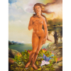SAMI MATTAR (Mejdlaia, Líbano, 1930-Rio de Janeiro, 2017)<br />Vênus<br />O.S.T.<br />Med: 118 x 90 cm. <br />Moldura 146 x 118 cm.<br /><br />CONCEITO: Para explicar mais essa Leiloexposição da Galeria Paiva Frade, criamos um vídeo de cada artista que farão, você expectador, mergulhar num mundo artístico, lúdico e encantado que apresenta dois, no caso de Chico múltiplos, pintores que enxergaram pelos olhos da alma.Quando o libanes SAMI MATTAR, chegou ao Brasil, CHICO DA SILVA era descoberto no Ceará. No final da década de 1940 Sami se torna artista no Rio de Janeiro onde iria participar da NOVA OBJETIVIDADE no MAM - RJ, um dos eventos mais importantes da arte brasileira e, Chico da Silva tornou-se a marca da escola intuitiva do PIRAMBU.<br />Para entender assista os vídeos e mergulhe neste lúdico universo pictórico<br />Nosso compromisso é com a arte brasileira.<br /><br />Video Sami Mattar<br /><a href=https://www.youtube.com/watch?v=jqetV8H39UA&t=374s/ target=# style=color: #F00>CLICK AQUI E ASSISTA O VIDEO</a><br /><br />Video Chico da Silva<br /><a href=https://www.youtube.com/watch?v=-a6sHFIcMc8&t=2s/ target=# style=color: #F00>CLICK AQUI E ASSISTA O VIDEO</a>