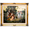 <p>PEDRO WEINGÄRTNER - Porto Alegre, RS, 1853 - 1929 Ninfas Oléo Sobre Tela Roma, 1902. Medidas: 90 x 60 cm. com Moldura 75 x 115 cm. Raríssima pintura de inspiração mitológica greco-romana em estilo acadêmico herdado, da época que estudou na Academia, ao lado do mundialmente famoso Guillaume Seignac, com o grande mestre francês William-Adolphe Bouguereau que pintou em 1884 a famosa obra The Youth of Bacchus de tema em voga à época. <iframe title=YouTube video player src=https://www.youtube.com/embed/NQYAPBrKq_E width=560 height=315 frameborder=0 allowfullscreen=allowfullscreen></iframe> Historico: Castelo de Santa Teresa, Luiz Carlos de Abreu Pereira. 2020 de Miguel Salles (reproduzida fotograficamente em catálogo impresso) Antiquario Carlos Quimarães em Campinas SP 2022 - Acervo da Galeria Paiva Frade </p>