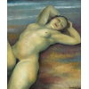 <p>Antônio Gomide<br />MOEMA<br />55 x 45 cm / 89 x 81 cm.<br />óleo sobre tela<br />assinatura inf. dir.<br />1942<br /><br />Gomide: pintura de Moema, personagem célebre do poema épico Caramuru. Na narrativa, Moema é uma índia tupinambá apaixonada por Diogo Álvares Correia — o Caramuru — que, ao ver o amado partir com Paraguaçu, se lança ao mar. Este gesto dramático passional e sacrificial transformou Moema num símbolo do sofrimento amoroso da índia idealizada e, principalmente, da suplantação melancólica da cultura indígena pela colonização europeia. <br /><br />Antônio Gomide foi um pintor, escultor, decorador e cenógrafo brasileiro, cuja trajetória artística teve forte influência e papel central na difusão do modernismo no Brasil. A obra exemplifica o estilo do artista, que frequentemente explorava temas como figuras humanas e paisagens com uma abordagem modernista.</p>