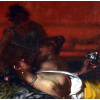 <p>ETTORE DE MARIA BERGLER (1850–1938)<br />Banhos de Pompeia<br />Óleo sobre tela. <br />Assinado e datado ano:1886.<br />MED: 74 X 47 CM <br />92 X 63 MOLDURA <br /><br />Ettore De Maria Bergler (1850–1938) foi o grande nome da pintura Art Nouveau na Itália, um mestre que imprimiu ao início do século XX a elegância e o lirismo do estilo Liberty, sua variante local do movimento. Nascido em Nápoles, de ascendência siciliana e vienense, Bergler teve uma formação robusta e viajada, estudando em Nápoles, Roma e Florença, onde absorveu as influências dos mestres Morelli, Dalbono e Palizzi, além do movimento Macchiaioli.<br />Sua obra mais emblemática pode ser vista nos afrescos do hotel Villa Igiea, em Palermo, onde o ciclo pictórico — dividido em Fragrância da manhã, Floralia e Fragrância da noite — dialoga poeticamente com os ritmos da vida: nascimento, morte e renascimento. As figuras femininas sinuosas, envoltas por flores, cisnes e pavões, celebram o ciclo do dia num balé de luz e cor, traduzindo visualmente a efemeridade e a beleza da existência.<br />Entre suas realizações destacam-se os afrescos da cúpula do Teatro Massimo, o camarote real do mesmo teatro, a Villa Whitaker e as decorações dos navios a vapor Dux, Roma, Caio Duilio e Giulio Cesare — verdadeiros símbolos do Art Nouveau italiano. Especialista em paisagens naturalistas da Sicília, Bergler foi reconhecido pela delicadeza atmosférica e pela luminosidade de suas obras, celebradas em exposições nacionais e internacionais, incluindo múltiplas Bienais de Veneza.<br />Seu talento para retratar a alma siciliana também aparece em retratos famosos, como os de Delia e Norina Whitaker e Donna Franca Florio, que refletem seu olhar atento às nuances humanas. Nomeado Cavaleiro e posteriormente Comendador da Coroa da Itália, e Oficial da Ordem dos Santos Maurício e Lázaro, Bergler ainda deixou legado como professor na Academia de Belas Artes de Palermo.<br />Em 2024, a Fundação Siciliana de Colecionismo reeditou seu legado com a mostra “Ettore De Maria Bergler e a busca da modernidade”, na Villa Zito, em Palermo — um merecido reconhecimento para um artista cuja obra ainda fascina e inspira colecionadores e especialistas. Suas pinturas, que transitam entre a tradição e a inovação, estão preservadas em importantes museus italianos, como as Galerias de Capodimonte (Nápoles), Roma e Ca’ Pesaro (Veneza), além de coleções particulares e públicas pelo mundo.<br />Faleceu em Palermo aos 88 anos, deixando um legado vivo, cuja valorização ultrapassa os tempos: sua obra já alcançou recordes em leilões, como o exemplar vendido na Sotheby’s Milão por quase cem mil dólares, prova da sua importância perene na história da arte.</p>