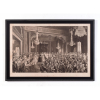 <p>RAINHA VITÓRIA - HER MAJESTY´S DRAWING ROOM, BUCKINGHAM PALACE - Engraved by F. Sargent and Arthur Turrell - A gravura mostra a sala de estar da Rainha Vitória da Inglaterra, com a presença da rainha e demais personalidades da corte inglesa. Medidas: 69 x 105 cm. / 79,5 x 115,5 cm. Painted by F. Sargent, Engraved by F. Sargent and Arthur Turrell. LITOGRAFIA ORIGINAL SÉC XIX Published May 1th 1888 by Raphael Tuck and Sons. 72 e 73 Coleman Street London, 208. Broadway New York 5. Passage des petites Ecuries. Paris, Copyright registered. </p>