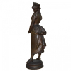 Leopold HARZÉ (Belgian, 1831–1883)<br />PAR DE ESCULTURAS BRONZE MARINETTE et GROS RENÉ <br />29x9x8 cm<br />Reproduzido fotograficamente na Enciclopédia ABAGE, Harold Berman, figura: 2667-2668, Tomo:3.<br />REFERÊNCIA: Personage de Le depit d'amore de MOLIERE (1622-1673).