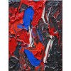 JUNG, WLADIMYR (Rio de Janeiro, 1963)<br />80x60 cm. Painel sem moldura<br />Acrílica sobre Juta.<br />BIOGRAFIA:<br />O artista é formado em Direito e possui trajetória artística em ascensão, iniciou suas atividades em atelier livre no ano de 2000. Sua pintura começou na rua e o aprimoramento do desenho veio com os estudos junto ao mestre Bandeira de Melo em 2007. Aluno da Escola de Artes Visuais do Parque Lage (EAV), frequentou os cursos de teoria ministrados nesta instituição por grandes nomes do cenário artístico nacional, como os professores Paulo Sergio Duarte, Franz Manata e João Magalhães.<br />Participou este ano pela terceira vez da Feira Artigo 2014 com grande sucesso - sendo que na edição 2013 foi indicado ao Prêmio “Trajetória”. Sua última exposição aconteceu na Sergio Gonçalves Galeria, quando participou da coletiva “Quem viver, Verão!”. Jung tem se destacado em mostras coletivas como “Salve Jorge”edição de 2014 na Sergio Gonçalves Galeria e em 2013 no Espaço EU, VIRA-Rio e nas individuais “Faces do Volume” (Galeria TNT/2011),“Abstração Gestual” e “As Cores de Jung”(Galeria Rodin no Shopping Cassino Atlântico/2011-2009, respectivamente) “ Enigmas “ é sua primeira exposição em espaço público.<br />Jung possui obras em acervos públicos e privados do país e do exterior, Desde 2010 é representado pela Galeria TNT e tem suas obras em papel disponíveis em Márcia Zoé Ramos | Escritório de Arte que assina o projeto expositivo “ Enigmas”.<br />Como autêntico carioca Jung mantém seu ateliê no centro boêmio do Rio de Janeiro, no bairro da Lapa. O local é destinado à criação, pesquisa, e reelaboração da arte.