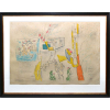 <a href=https://www.youtube.com/watch?v=IvWuJuHRnWM/ target=# style=color: #F00>ASSISTA O VIDEO COM OS DESTAQUES DESTA NOITE</a><br />ROBERTO MATTA(1911-2002) <br /><a href=https://api.whatsapp.com/send?phone=%3C553533324150%3E/ target=# style=color: #00a000><font size=1> Consulte pelo WHATSAPP </font></a> Conjunto de 5 Litografias Assinadas cid<br />Numeradas XVVII/L, cie.<br /><br />1 Tourner Lévenément<br />2 Les Étournaux<br />3 Aux Alizées<br />4 Les Tortues<br />5 Les Bureau-Crottes<br /><br />Ce portfolio avec cinq lithographies originales de Matta a été tré en 100 exemplaires sur vélin d'Arches numérotés de 1/100 à 100/100 et 50 exemplaires sur papier japon numérotés de IL à L/L Les lithographies ont été tirées dans les ateliers Mourlot à Paris 1976-77. Il n'y a pas été tiré d'epreuve d'artiste.<br /><br />Todas gravuras possuem a mesma medida e provenientes do álbum de litografias ROBERTO MATTA, todas tituladas, numeradas e assinadas.<br /><br />Medidas: 54 x 76 cm. Na moldura: 73 x 93 cm.<br /><br />Artista de Cotação internacional da Grandeza de Cândido Portinari no Chile, Cotado na Artprice com altos valores reconhecido como o maior pintor chileno do século XX. <br /><br />Matta, Roberto Sebastian (Santiago, Chile, 1911. Paris, França, 2002) Após concluir os estudos na Faculdade de Arquitetura da Universidade Católica, viajou em 1934 para a Europa, onde teve oportunidade de conhecer artistas e intelectuais que influenciariam diretamente sua obra. Em Paris, trabalhou como assistente de Le Corbusier (1934); em Madrid, com Garcia Lorca (1935); e em Londres, com Gropius (1936). De volta a Paris, e em contato com os surrealistas Salvador Dalí, Joan Miró, Max Ernst, André Breton integra-se ao Movimento Surrealista. Entre 1938 e 1948, estabelecido em Nova York, expõe com sucesso diversas vezes, individual ou conjuntamente. Matta, junto com André Masson, influenciou decisivamente a arte americana do pós-guerra, especialmente a dos expressionistas abstratos. Suas pinturas expõem um imaginário fantástico, sendo um dos principais representantes do automatismo na pintura; com um traço forte e dinâmico, suas formas parecem dirigir-se ao encontro de outras.<br />Em 1956, sob encomenda da UNESCO, pintou o mural As dúvidas dos três mundos. Doze anos depois, presidiu o Congresso Cultural de Havana e em 1984 expôs no Museu de Belas Artes daquela capital um conjunto de obras intitulado El verbo América, manifestando sempre um comprometimento pessoal com seu tempo e com a luta contra as desigualdades sociais. Figuram, ainda, dentre seus quadros mais famosos, A unidade do Absoluto, Abrir o cubo e encontrar a vida, Eros precipitado. Como pintor, escultor, arquiteto e poeta, morreu ao 91 anos, em novembro de 2002.<br /><br />