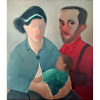 <p>PANCETTI, José (Campinas, 18 de junho de 1903 – Rio de Janeiro, 10 de fevereiro de 1958) 83X72 CM. Óleo sobre madeira. Auto retrato com Anita e Nilma, mulher e filha, 1943. CONSTA NO VERSO: Selo Retrospectiva do MAM-RJ Reproduzido no livro, José Pancetti, o pintor marinheiro, 1979, página 88.</p>