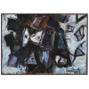 <p>Iberê Camargo - Figura Carretéis' III - Óleo sobre tela. - Assinado e datado 73 inferior direito. - Assinado, datado 19-7-73, titulado e situado Rio no verso. - 93 x 132 cm.</p>