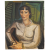 <p>Emiliano di Cavalcanti - Figura feminina- Óleo sobre tela. - Assinado e datado 938 inferior direito. - 81 x 65 cm.</p>