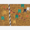 Volpi - Mastro e Bandeiras - Têmpera sobre tela - 24 x 33 cm