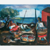 Di Cavalcanti - Mulatas vendedoras de peixe - Óleo sobre tela - 61,5 x 50 cm