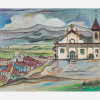 Guignard - Sabará - Óleo sobre tela - 38 x 46 cm.