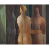 DI CAVALCANTI - “Três Mulheres” Óleo sobre tela. Ass. dat. 1961 inf. esq. 81 x 100 cm. Com etiqueta da Petite Galerie no verso. 