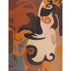 JANDYRA WATER - “Sem título” - Óleo sobre eucatex - Ass.dat.1967 inf. esq. 90 x 69 cm.