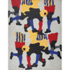 CLÁUDIO TOZZI - “Dança do futebol” - (2 partes + bola de futebol) Acrílico sobre tela sobre madeira - Ass.inf.dir, ass.tit.dat.1997 no verso. - 245 x 190 cm