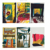 <p>LEONILSON - Lote contendo 6 obras - “Sem título” - Técnica mista sobre cartão - 1981 - 31 x 21 cm. <br />Registrado no Projeto.</p>