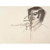 <p>ALDEMIR MARTINS - “Autorretrato, Desenho á nanquim e aquarela sobre papel, Ass.dat.24/8/1966 no centro, 47,5 x 65,5 cm.Sem moldura.</p>