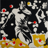 <p>MAURÍCIO NOGUEIRA LIMA - “Futebol”,Tinta acrílica sobre tela, Ass.dat.1971 no centro inf., ass.dat. no verso, 100 x 100 cm. - Com etiqueta do atelier do artista, Com etiqueta de exposição Almeida & Dale, Com etiqueta da Exposição “Futebol” da Pinacoteca São Paulo.</p>