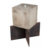 <p>AMÉLIA TOLEDO - “Cubos” - Cubo de cristal e madrepérola sobre cubo de concreto e base de ferro - 1983 - 72 x 35 x 35 cm. - Com certificado de autenticidade assinado pela artista.</p>