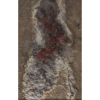 FRANS KRAJCBERG - Sem título Pigmentos naturais sobre papel japonês moldado e colado sobre tela. Ass. dat. 1963 inf. dir. e ass. dat. no verso. 98 x 63 cm.