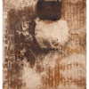 VERGARA - “Sem título” - Pigmento sobre lona crua.- Sem ass.- (1988). - 198 x 206 cm. - Com etiqueta da Bienal Brasil - Século XX no verso.