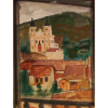 Alberto da Veiga Guignard<br>Sacada de Ouro Preto - osm <br>1952 - 35 x 27 <br/>Apresenta no verso, etiqueta de participação na exposição Homenagem a Guignard realizada no Museu de Arte de Belo Horizonte em 1962 