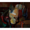 Roberto Burle Marx - Sem titulo - óleo sobre tela - 1984 - 68 x 78- 