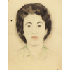 Alberto da Veiga Guignard<br />Retrato de Lizete Meinberg - pastel s/cartão - 1957 - 48 x 36