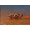 DARIO MECATTI<br>Caravana árabe.<br>Ost,67 x 100 cm.<br>Assinado no cie.<br>