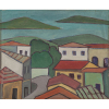 ALDO BONADEI<br>Paisagem com casario.<br>Ost, 38 x 46 cm.<br>Assinado e datado de 68 no cid. <br><br><i>Acompanha autenticação de Inês Maria Bonadei.<br>Ex-coleção de Sara Douer. </i>