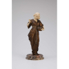 GORY, Affortunato<br> Flower Girl. Escultura de bronze e marfim, sobre base de mármore. 35,5 cm de altura. Assinada no bronze e com a inscrição Salon Des Beaux Arts - Paris. França, c. 1930.<br> <i>Reproduzida em Art Deco and Other Figures, de Bryan Catley, à pág. 160.</i>