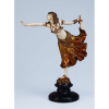 COLINET, Claire <br />Egyptian Dancer. Escultura de bronze e marfim, sobre base de mármore. 29 cm de altura. <br />Assinado no bronze. França, c. 1935. <br />Reproduzida em Art Deco and other Figures, de Bryan Catley, pág. 116.