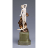 PREISS, Ferdinand<br />The Wave. Escultura de bronze e marfim, sobre base de ônix. 22,5 cm de altura. Assinada no bronze. França, c. 1935. Reproduzida em Art Deco Sculptor, de Alberto Shayo, à pág. 103.
