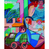 CÍCERO DIAS Família e brinquedos. Ost, 73 x 60 cm. Assinado no cie. Coleção Yolanda Ferraz de Camargo.