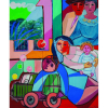CÍCERO DIAS Família e brinquedos. Ost, 73 x 60 cm. Assinado no cie. Coleção Yolanda Ferraz de Camargo.