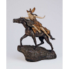 COLINET, Claire Walkyrie<br />Escultura de bronze e marfim sobre base de bronze. 32 cm de altura. Assinado no bronze. França, c. 1935. <br />Trata-se da escultura mais icônica de Claire Colinet. Valkyrie montada no cavalo negro é sem dúvida uma das mais importantes obras do gênero no período Art Deco. Reproduzida em Art Deco and Other Figures, de Bryan Catley, pág. 111. Reproduzida também em página inteira e a cores em Art Deco Sculpture, de Victor Arwas, pág. 30.