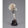 PREISS, Ferdinand Sunshade Girl. Escultura de bronze e marfim sobre base de ônix. 24 cm de altura. Assinada no bronze. França, c. 1930. 