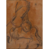ISMAEL NERY<br />Maternidade. Técnica mista,57 x 43 cm.<br />Assinado em monograma no csd.