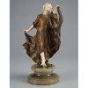VERY (Séc. XIX/XX)<br />Dancer. Escultura de bronze e marfim sobre base de ônix. 35 cm de altura. Assinada no bronze. França, c. 1935.